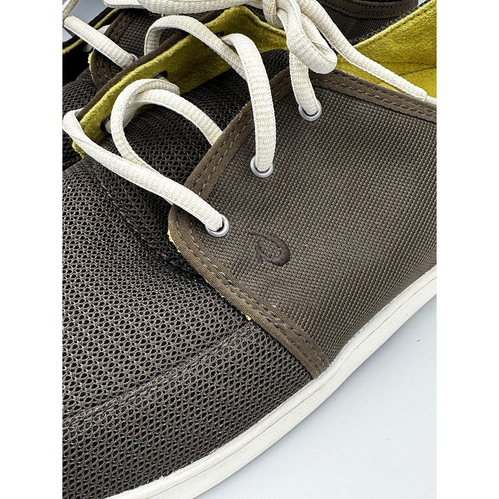 OluKai Nohea Lace Mesh Shoes Mens Size 13 Brown White Casual Lightweight Comfort - Picture 2 of 11